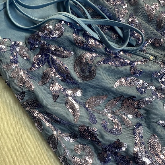 Windsor Strapless Navy Sequin Dress - Picture 11 of 14